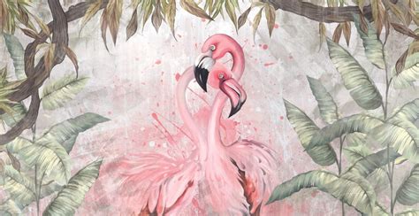 Flamingo couple Wallpaper – Myindianthings