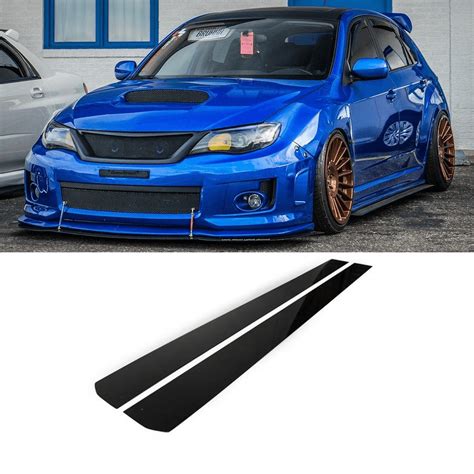 2008 - 2014 Subaru WRX/STI Side Skirt Extension V1 | WRX STI Skirts – AeroflowDynamics