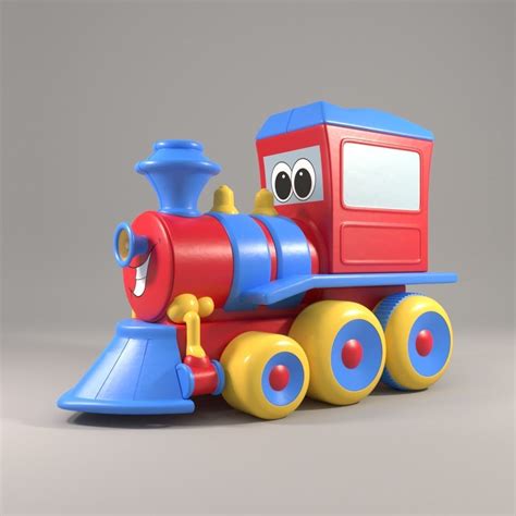 3D model Small Toy Train VR / AR / low-poly | CGTrader