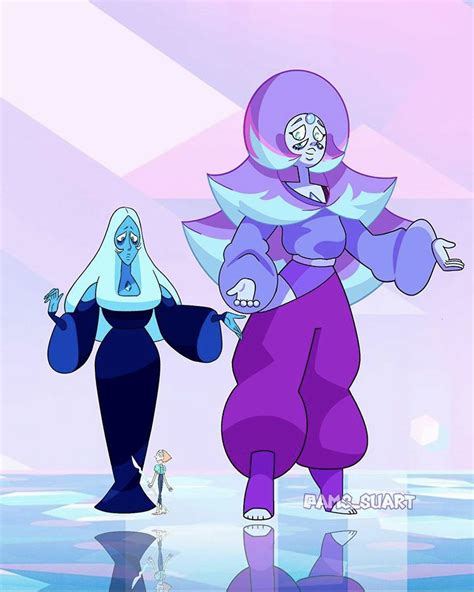 Blue diamond and pearl = blue rainbow quartz | Steven universe ...