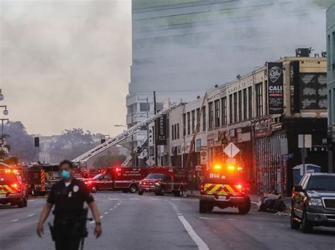 Downtown L.A. Fire, Explosion: 2 Firefighters Remain Critical | Los ...