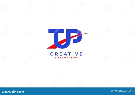 TUP TP Linked Red Swoosh Corporate Logo Stock Illustration - Illustration of logo, transport ...