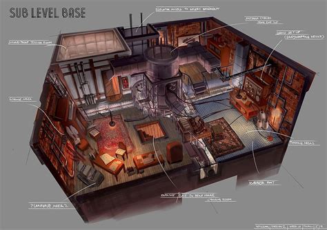 Secret Hideouts Environment Concept Art, Environment Design, House Loft Ideas, Spaceship ...