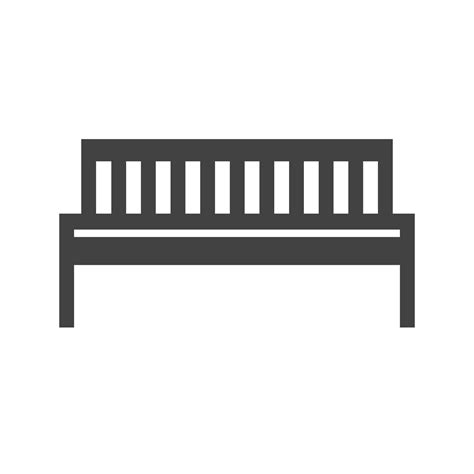 Bench Glyph Black Icon 8308321 Vector Art at Vecteezy