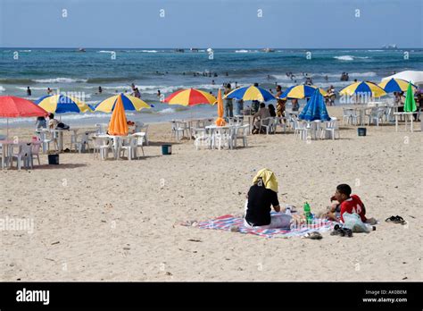 Tripoli, Libya. Mediterranean Beach Scene, Summer Stock Photo - Alamy