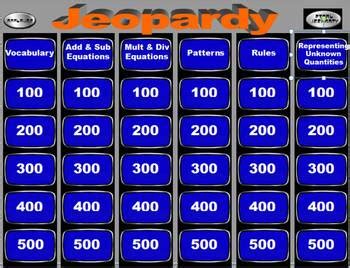 Algebra Jeopardy Game by Brett's Math Stuff | TPT