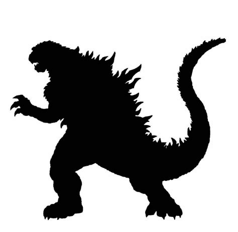 Godzilla Black and White Logo - LogoDix