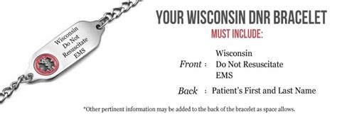 DNR bracelets for Wisconsin