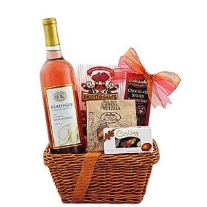 California Classic Zinfandel Wine & Chocolate Gift Basket - An affordable wine gift for Holiday ...