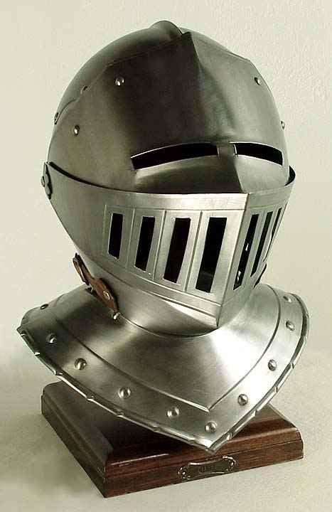 Medieval Knight Helmet, Slotted Visor