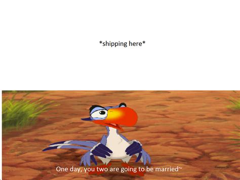 Zazu approves of shipping by cmara on DeviantArt