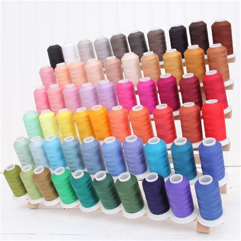 Polyester All-Purpose Sewing Thread 60 Cone Set - 600m Cones - Strong ...