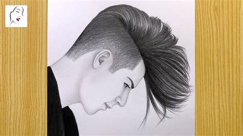 How to Draw a Boy with Beautiful Hair | A Boy Hair Drawing | Sketch | The Crazy Sketcher Boy ...