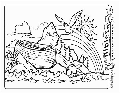 Noah Ark Coloring Page - Coloring Home