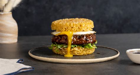 Ramen Teriyaki Burgers - Kikkoman Home Cooks