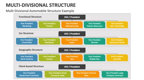 Multi-Divisional Structure PowerPoint Presentation Slides - PPT Template