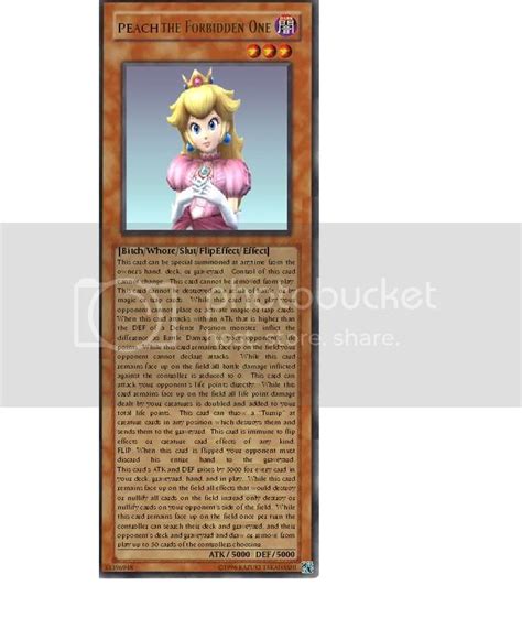 Peach's Yu-Gi-Oh card. FUNNIEST THING EVER!! | Smashboards