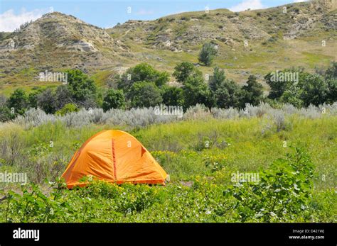 Tent Camping Theodore Roosevelt National Park North Dakota ND US Stock Photo - Alamy