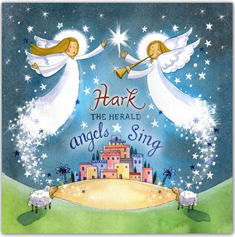 5 Christian Christmas Cards Angels Sing Christmas Cards Bible Verses ...