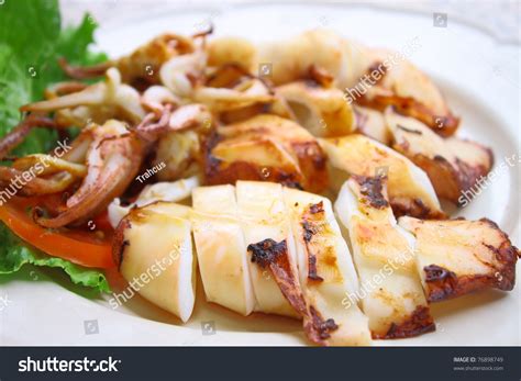 Grilled Cuttlefish Stock Photo 76898749 : Shutterstock