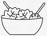 Salad Clip Fruit Coloring Clipart Line Pages Kids Drawing Salads  sketch template