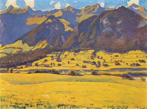 View of the Horn of Fromberg from Reichenbach - Ferdinand Hodler - WikiArt.org - encyclopedia of ...