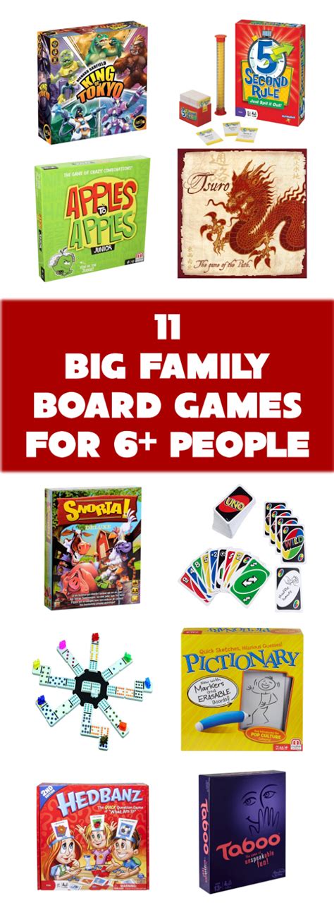 Unremarkable Files: 11 Big Family Board Games for 6+ People (So ...