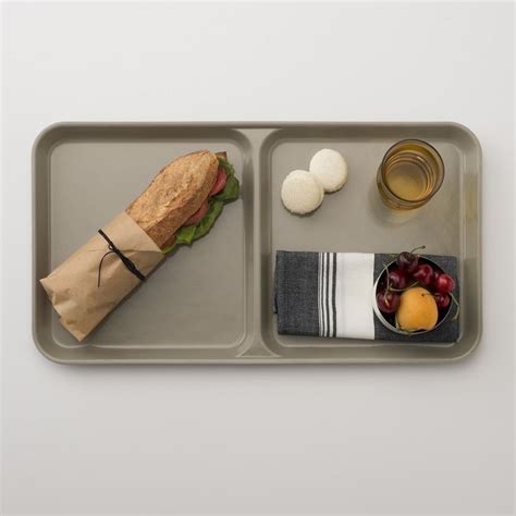 2-Compartment Cafeteria Tray | Cafeteria tray, Cafeteria, School cafeteria