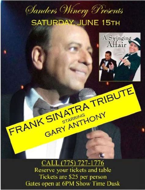 Frank Sinatra Tribute – Sanders Family Winery