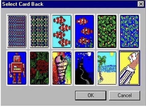 Solitaire card backs in Windows 95 : r/90s