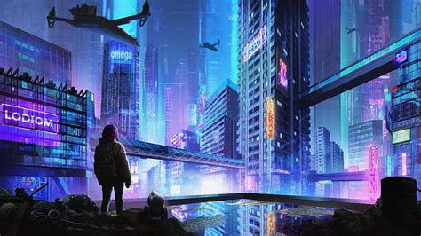 1920x1080px, 1080P free download | Scavenger Cityscape Cyberpunk, cyberpunk, artist, artwork ...