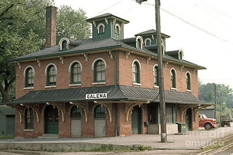 Victorian Train Station Galena Illinois Photograph by Robert Birkenes