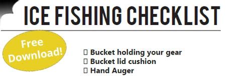 Ice Fishing Gear Checklist: Pro and Budget Ice Fishing Checklists