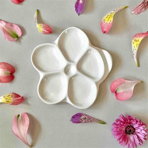 Flower ceramic Palette for Watercolor Painting | Watercolor paintings, Online painting ...