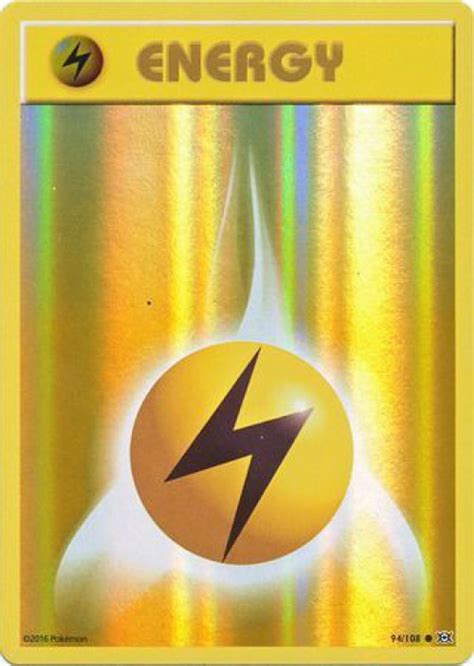 Pokemon X Y Evolutions Single Card Holo Lightning Energy 94 - ToyWiz