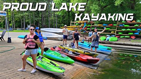 Kayaking Proud Lake, Milford MI | Launching from Heavner Canoe Rental | - YouTube