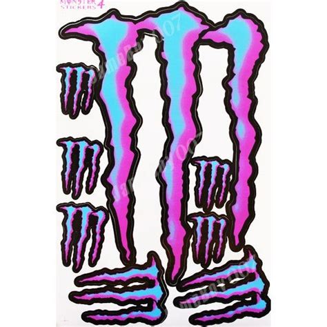 Pink Monster Energy Drink | MRS0328 - BLUE/PINK MONSTER ENERGY DECALS ...