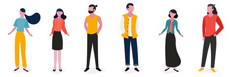 Lifestyle People Character Illustration Set 661503 Vector Art at Vecteezy