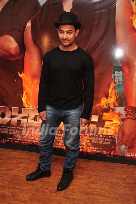 Aamir Khan at Dhoom 3 Press Conference Media