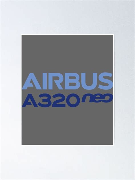 "Airbus A320neo logo" Poster for Sale by PAMELARUBIO | Redbubble