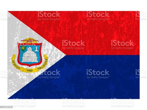 Sint Maarten Flag Official Colors And Proportion Vector Illustration ...