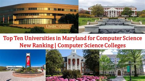 Top Ten UNIVERSITIES IN MARYLAND For COMPUTER SCIENCE New Ranking | Computer Science Colleges ...