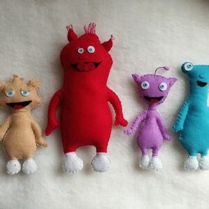 Cuddlies Baby Tv Felt Set of 4 Characters Toys - Etsy