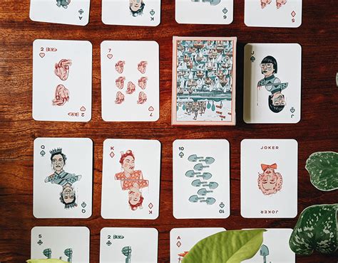 "A Story About Love," playing cards on Behance