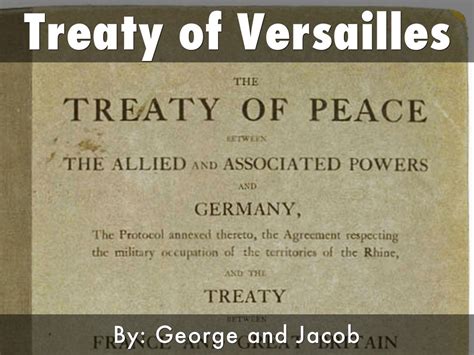 Treaty of Versailles by Jacob Gaylord