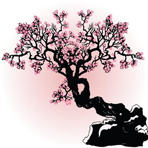 cherry blossom tree with pink flowers 7511525 Vector Art at Vecteezy