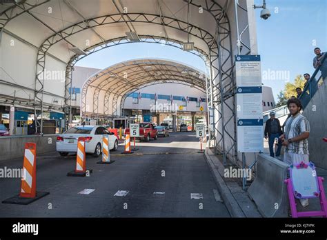 Nogales, Arizona - The Nogales-Grand Avenue border crossing between the United States and Mexico ...