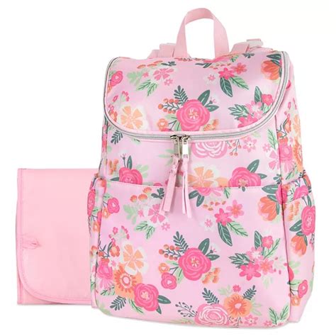 Baby Essentials Floral Backpack Diaper Bag