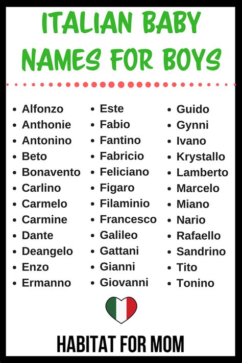 Italian Baby Names for Boys. Baby names for boys | Boy names | Baby boy names | ... , #Baby #Boy ...