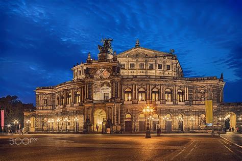 The Semperoper opera house in Dresden - The Semperoper building - the ...